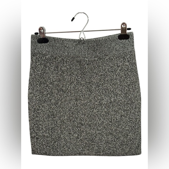 Alexander Wang Dresses & Skirts - Alexander Wang Sweater Knit Mini Skirt Black Grey Marled Heather